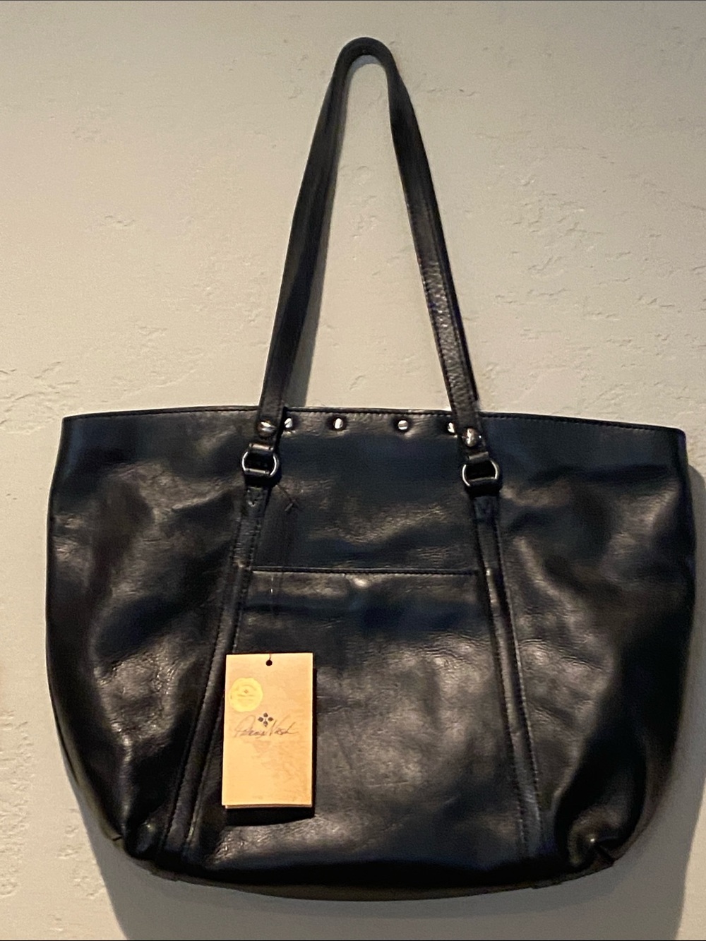 Patricia Nash - Heritage Collection Black Leather Tote Bag - NWT